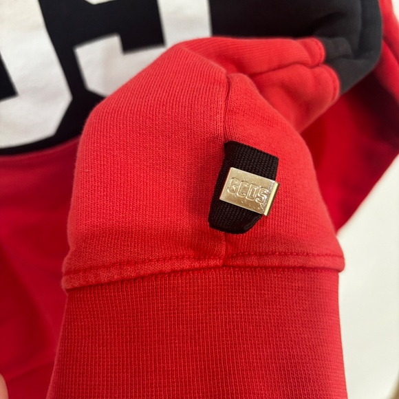 GCDS Logo Stripe Sweatshirt | Red / Black / White | Men’s XS | Excellent - Picture 4 of 5